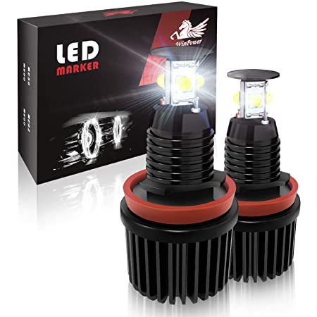 Winpower LED ライセンスランプ 1シリーズE81 E82 E90 E91 E92 E93 E60 E61 E39 X1/E84/X5/E70/X6/E71 LED ナンバー灯 キャンセラー内蔵 2個セット