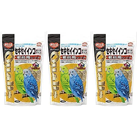 （まとめ買い）クオリス 鳥の餌 セキセイインコ若鳥用 グロース 皮ムキタイプ 400g 【×10】