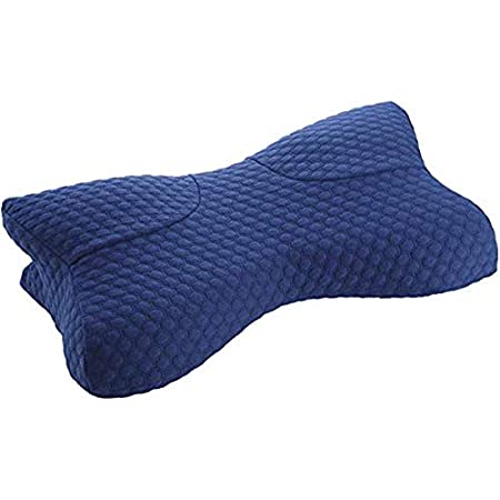 RAKUNA 整体枕 専用カバー 首 肩 頚椎 コリ サポート 快眠 (ブルー)