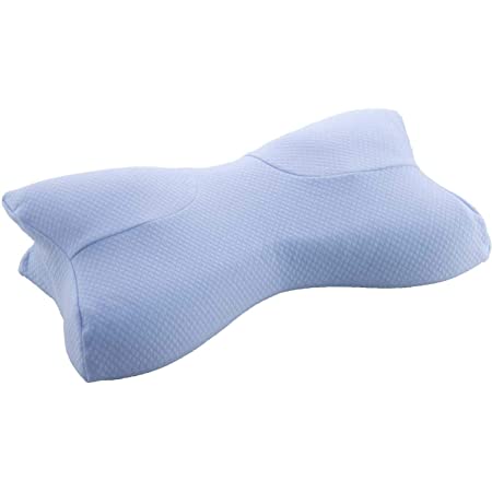 RAKUNA 整体枕 専用カバー 首 肩 頚椎 コリ サポート 快眠 (ブルー)