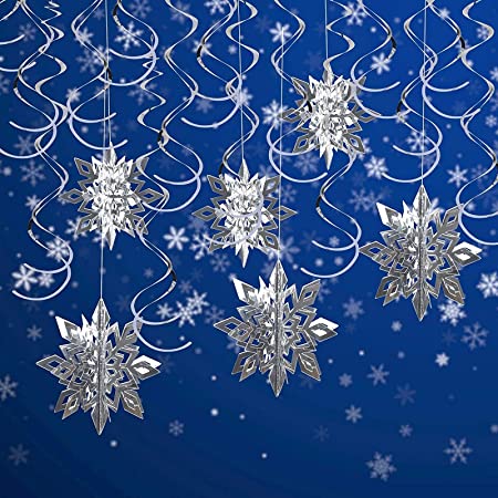 CCINEE クリスマス 飾り スノー 飾り付け 飾りセット テコレーション オーナメント (雪の結晶２０個セット)
