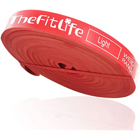 TheFitLife トレーニングチューブ 筋トレチューブ 懸垂チューブ(レッド)