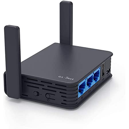 GL.iNet GL-AR750S-Ext ギガビット 無線LAN WiFi vpnトラベルルーター 11ac/n/g/b/a 300Mbps(2.4G)+433Mbps(5G) Wi-Fi 128MB RAM マイクロSDサポート コンパクト Openwrtインストール OpenVPN/Wireguardクライアント/サーバー 日本語の設定画面