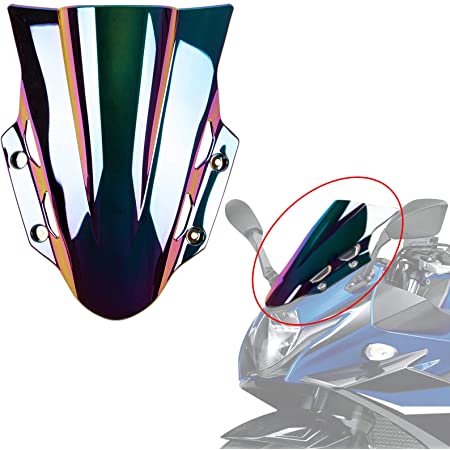 バイク・オートバイ用 風防 ウインドシールド スクリーン パネル Suzuki 鈴木 スズキ GSX250R 2017 マルチカラーA