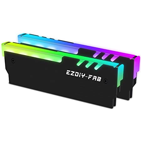 ユニバーサルRGB常時オンRAMシェルメモリ用グロー放電ヒートシンクLED冷却用ベストヒートシンクコントローラDDR3用DDR4（Mシリーズ）