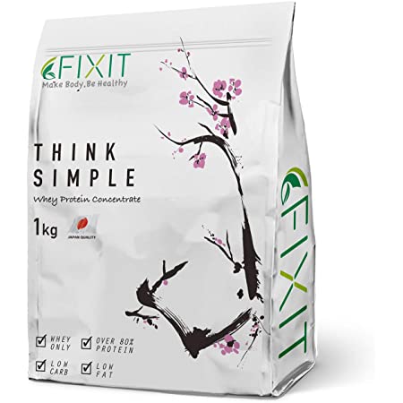 FIXIT プロテイン ホエイ プロテイン 人工甘味料不使用 THINK SIMPLE 1kg WPC (プレーン)