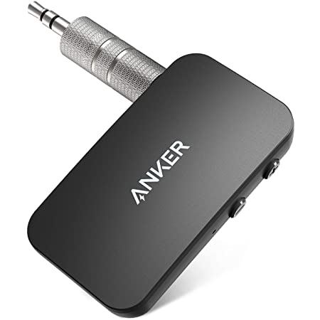 Anker Soundsync Bluetoothレシーバー（Bluetooth5 レシーバー）【12時間再生 / ハンズフリー通話対応 / 2台同時接続 / 自動車・ホームステレオ・ヘッドフォン・スピーカー対応】