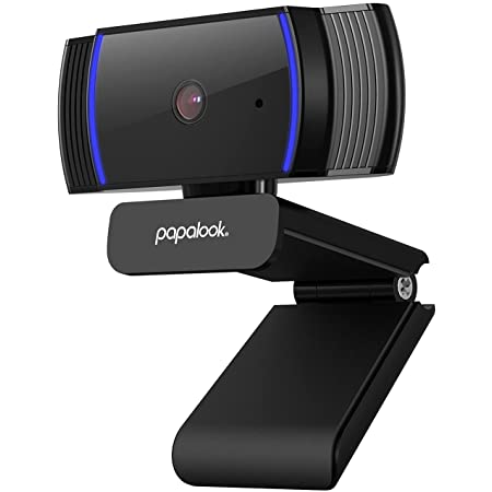 自動フォーカス ウェブカメラ 1080P PAPALOOK AF925 WebカメラフルHDビデオストリーム ノイズキャンセリングマイク、OBS、Skype、Youtube、Twitchで動作、PC/Mac/ラップトップ/デスクトップ/MacBook対応