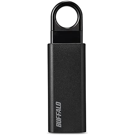 BUFFALO USB3.1(Gen1)プッシュスライドUSBメモリ 64GB ブルー RUF3-SP64G-BL