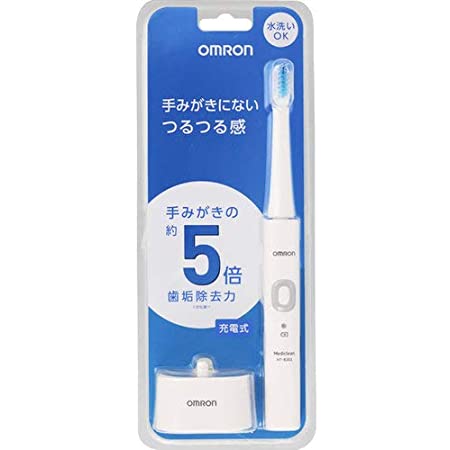 オムロン 電動歯ブラシ HT-B303-W ホワイト 充電式