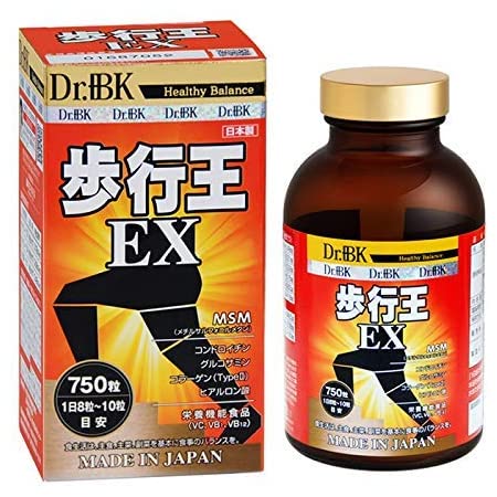 Dr.+BK 歩行王 EX 750粒 QR認証付 (3ヶ月分) ‐ SH762235