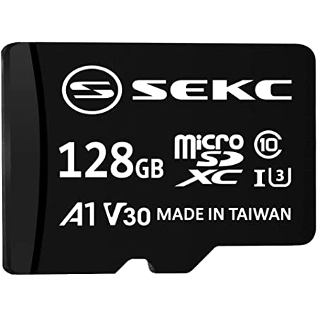 【Amazon.co.jp 限定】 SEKC microSDXCカード 128GB A1 UHS-I(U3) V30 Class10対応 4K ULTRA HD対応 最大読出速度95MB/s 2 SDアダプタ付 SV30A1128