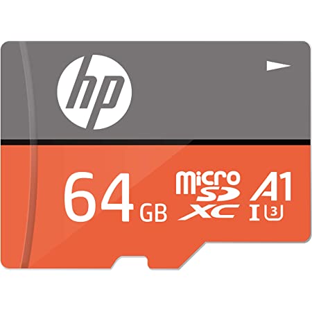 【Amazon.co.jp 限定】 HP microSDXCカード 64GB UHS-I(U3) 4K Class10対応 最大読出速度100MB/s 1 HFUD064-1U3 GJP