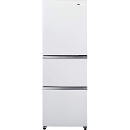 ハイセンス 冷蔵庫 幅55.4cm 282L ホワイト HR-D2801W 3ドア 右開き 真ん中野菜室 スリム