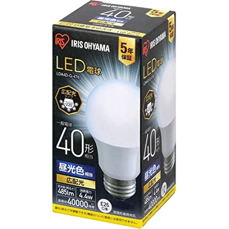 スタイルド LED電球 口金直径26mm 電球40W形相当 電球色 5W 一般電球・広配光タイプ 密閉器具対応 HA4T26L1