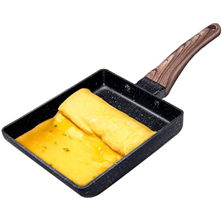 クックスマーク 卵焼き フライパン 13×18cm IH対応オール熱源対応 玉子焼き器 お弁当用 エッグパン フッ素加工 グリーン