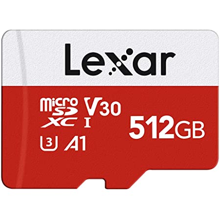 Lexar 100MB/s 633x MicroSDXC 512GB with adapter UHS-1 U3 V30 A2(512GB)