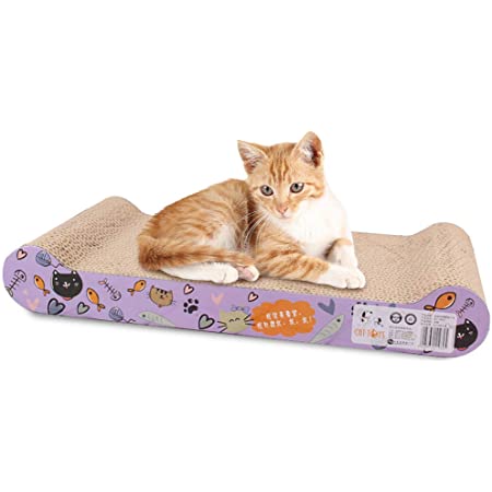Aibuddy 猫用爪とぎ 強化ダンボール 高密度 耐久 小型 ベッド 子猫 運動不足 ストレス解消