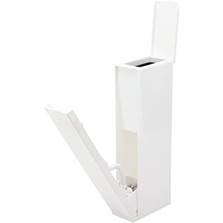 オーエ トイレ収納ケース TOILET TRIO ホワイト 約縦41×横17×奥行12.7cm トイレブラシ トイレ用洗剤 お掃除シートの3つがひとつに収納できる
