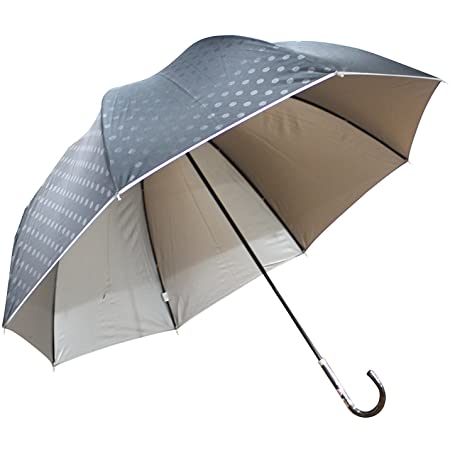 傘 レディース 晴雨兼用16本骨ジャンプ傘 ＵＶカット97%以上 日傘・雨傘 【LIEBEN-0490】 ドットネイビー