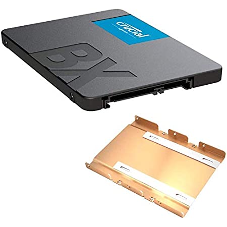 Crucial クルーシャル SSD 240GB BX500 SATA3 内蔵2.5インチ 7mm CT240BX500SSD1 + 2.5インチ to 3.5インチ変換マウント付き [並行輸入品]