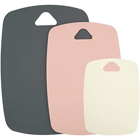 Joseph Joseph (ジョセフジョセフ) 食洗器対応 色分けで簡単使い分け まな板セット ネストボード ラージ(35.5 x 6.5 x 26 cm) グレー 60147