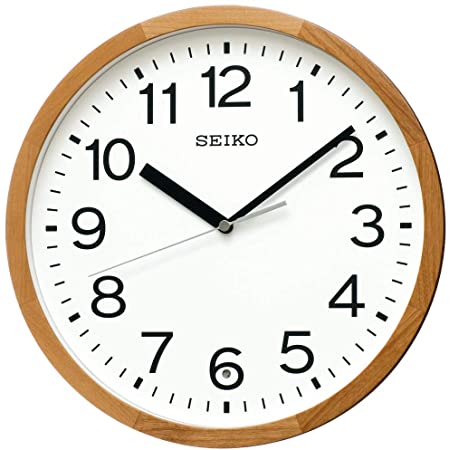 KATOMOKU muku round wall clock 2 電波時計 連続秒針 km-73RC φ306mm