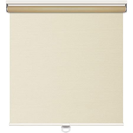 Deconovo ロールスクリーン ロールカーテン 1級遮光 断熱 遮熱 防音 防寒 UVカット 表裏同色 幅60cm 丈180cm ホワイト