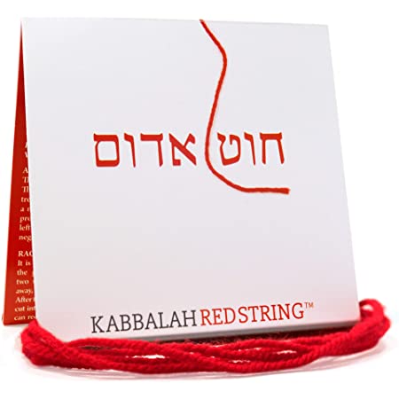 イスラエルで祝福された邪悪な目の赤い紐の守護ブレスレット カバラのオリジナル10本入り