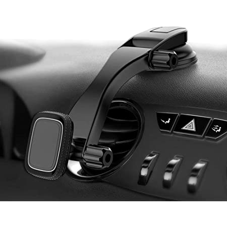 Miracase マグネット車載ホルダー 超強力磁気 スマホ タブレット 4-10.5インチに適用 調整可能 強力ゲル吸盤 一 期間