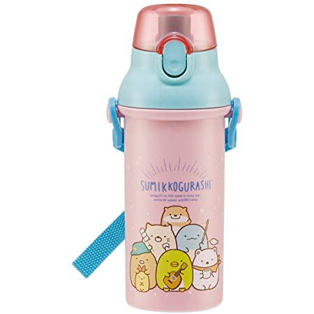 スケーター 子供用 水筒 クリアボトル 480ml すみっコぐらし おべんきょう PSB5TR