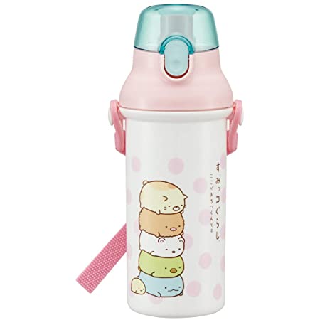 スケーター 子供用 水筒 クリアボトル 480ml すみっコぐらし おべんきょう PSB5TR