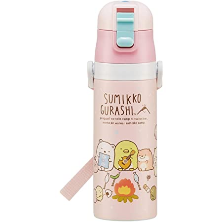 スケーター 子供用 水筒 クリアボトル 480ml すみっコぐらし おべんきょう PSB5TR