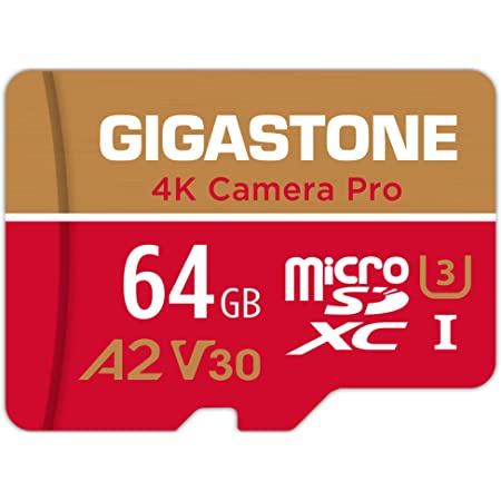 【5年保証 】Gigastone 128GB マイクロSDカード A2 V30 Ultra HD 4K ビデオ録画 Gopro アクションカメラ スポーツカメラ 高速4Kゲーム 動作確認済 100MB/s マイクロ SDXC UHS-I U3 C10 Class 10 micro sd カード SD 変換アダプタ付 Nintendo Switch