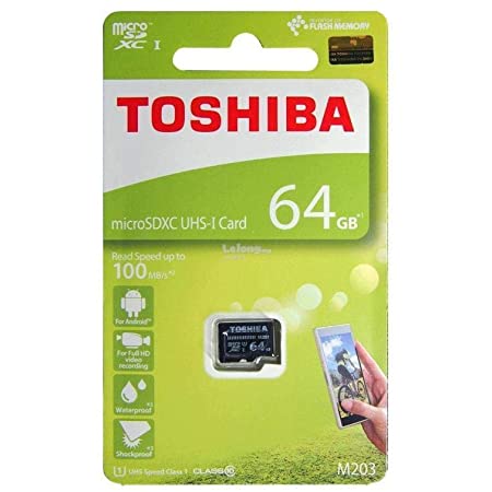 Toshiba 64GB Micro SDメモリーカード M203 SDXC UHS1 U1 Class10 SDアダプター付き