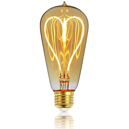 E26 調光器対応 エジソンバルブ LED電球 スパイラル (ロングチューブゴールド/100V/4W) 電球色 レトロ電球 裸電球