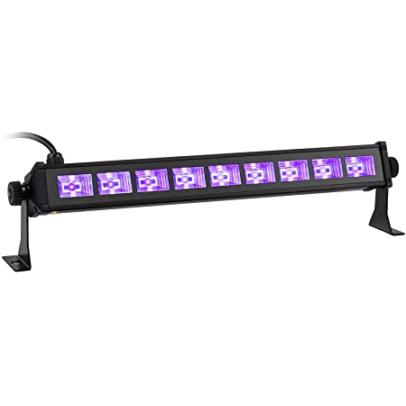 Bomcosy LEDスリムライトブラック LEDライト 395NM ブラックライトled 9W USB給電式 超薄型 硬化ライト クラブ/パーティー雰囲気の飾り ２本入れ