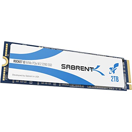 Sabrent 2TB ロケット NVMe PCIe M.2 2280ハイパフォーマンスの内蔵SSDドライブ (SB-ROCKET-2TB)