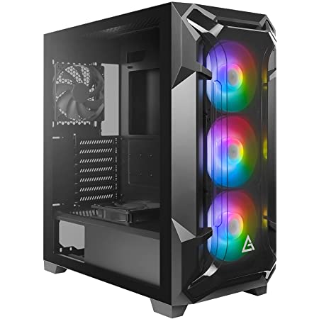 Antec ARGB搭載、E-ATX対応ミドルタワーPCケース DA601 BLACK