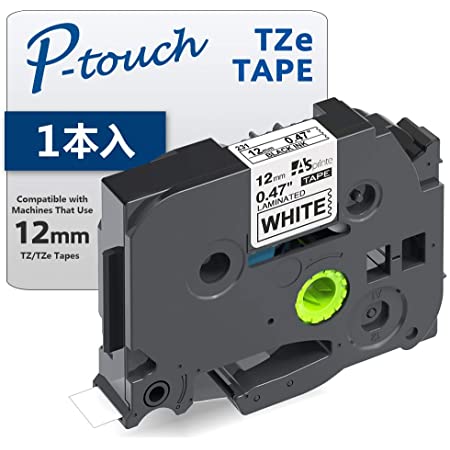 互換 透明 白 黒 12mm ピータッチ ブラザー工業 tzeテープ tze-131 tze-231 tze-335 Pタッチ P-touch Brother ラベルライター PT-P300BT PT-J100 PT-P710BT 3色セット