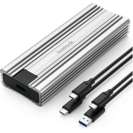 Plugable USB C NVMe SSD ケース、USB 3.1 Gen 2（10Gbps）対応、USB-C ポート搭載システム用、M.2 NVMe SSD 対応
