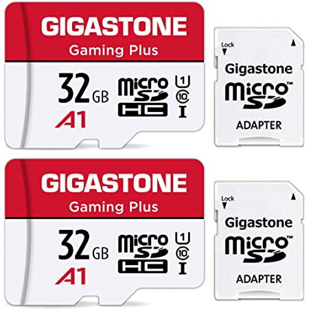 Gigastone まいくろsdカード 32GBG 5Pack, microSD 32GB 5個セット, 5 SDアダプタ付 5 ミニ収納ケース付, 90MB/S 高速 マイクロsdカード 32GB Full HD 動画, UHS-I microSDHC A1 U1 C10