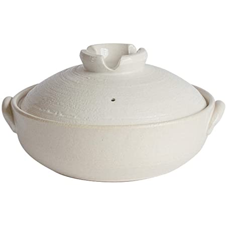 佐治陶器 ホワイト 29cm 萬古焼 スタイル 土鍋 (荒土使用) 9号 27-920