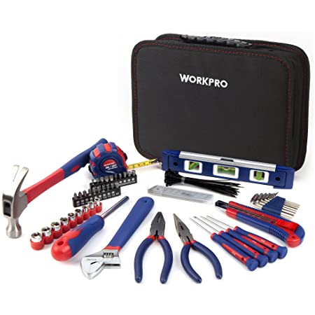 WORKPRO 160PC ホームツールセット 工具セット 作業工具セット 家具の組み立て＆住まいのメンテナンス用 家庭用基本工具
