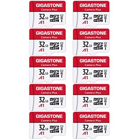 Gigastone マイクロSDカード 32GB Camera Plus フルHD 10Pack 10個セット メモリーカード 90MB/s 高速 Full HD動画 Micro SDHC U1 C10 2 SDアダプタ付 2 ミニ収納ケース付