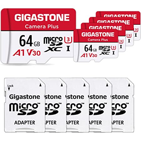 Gigastone マイクロSDカード 32GB Camera Plus フルHD 10Pack 10個セット メモリーカード 90MB/s 高速 Full HD動画 Micro SDHC U1 C10 2 SDアダプタ付 2 ミニ収納ケース付