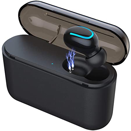 Eleproof Bluetooth イヤホン 片耳 V5.0 ワイヤレス イヤフォン ハンズフリー通話 マイク 小型 令和最新版
