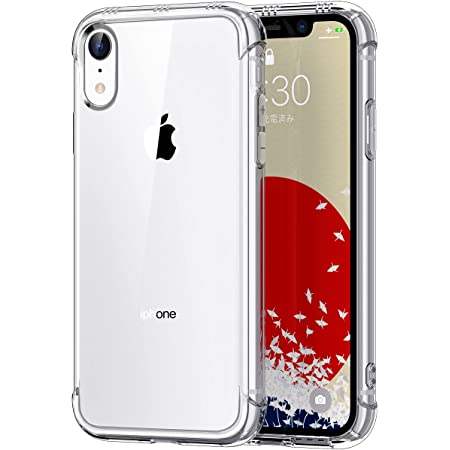 iFace Reflection iPhone XR ケース クリア 強化ガラス [ブラック]