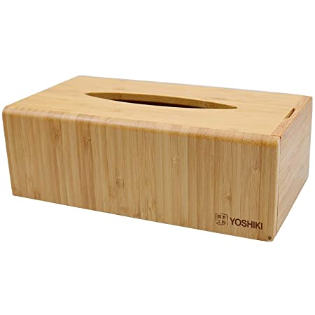 【天然素材】MUMAMI 木製 ティッシュボックス おしゃれな ティッシュケース ティッシュ カバー ケース ダークブラウン 約26.5×14×8.5cm (ダークブラウン)