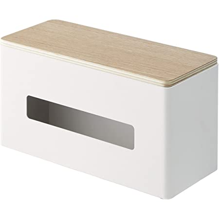 【天然素材】MUMAMI 木製 ティッシュボックス おしゃれな ティッシュケース ティッシュ カバー ケース ダークブラウン 約26.5×14×8.5cm (ダークブラウン)